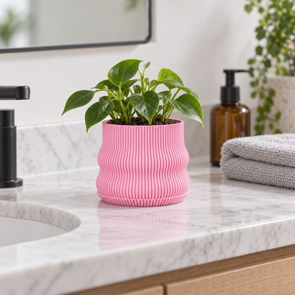 Bubble Ribbed Planter