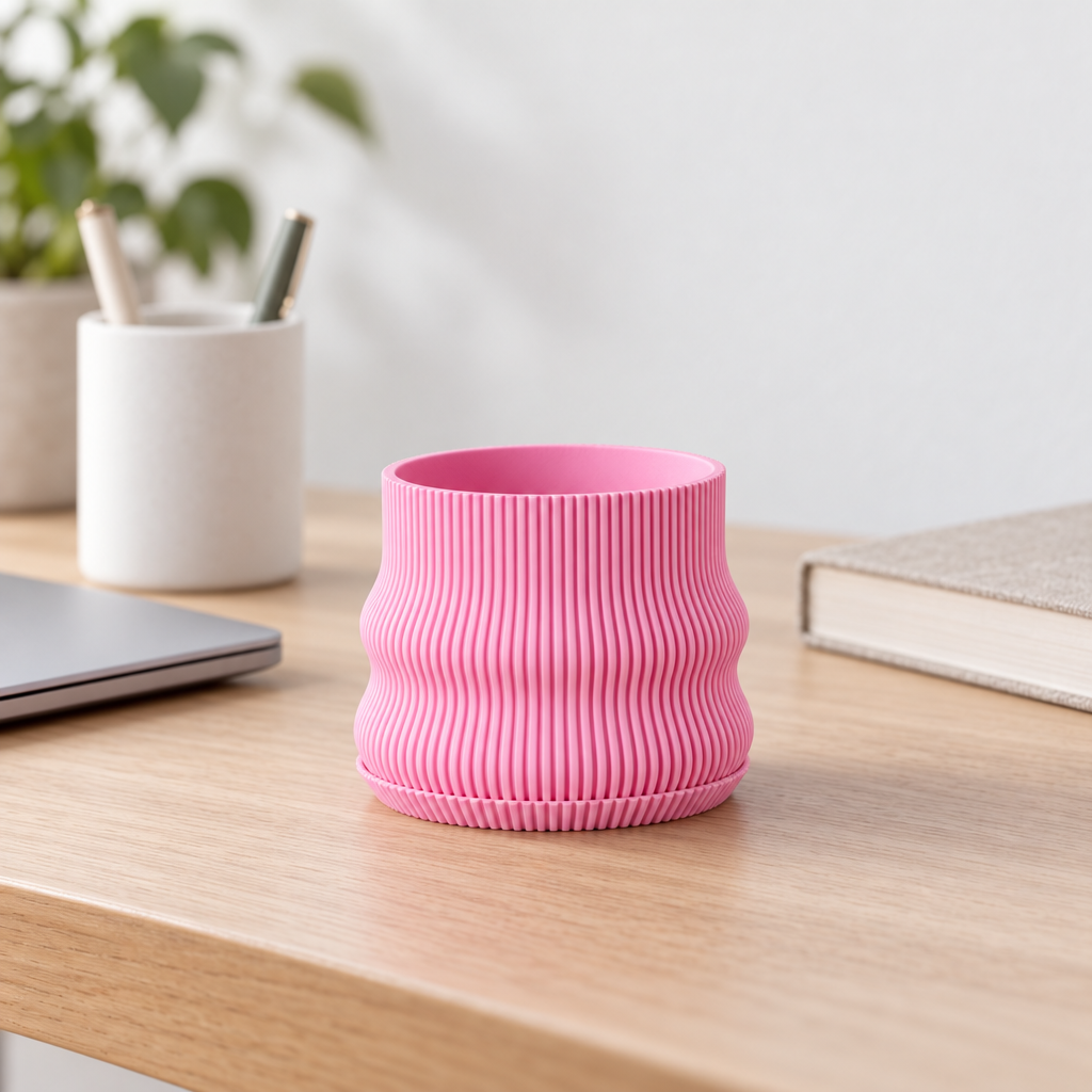 Bubble Ribbed Planter