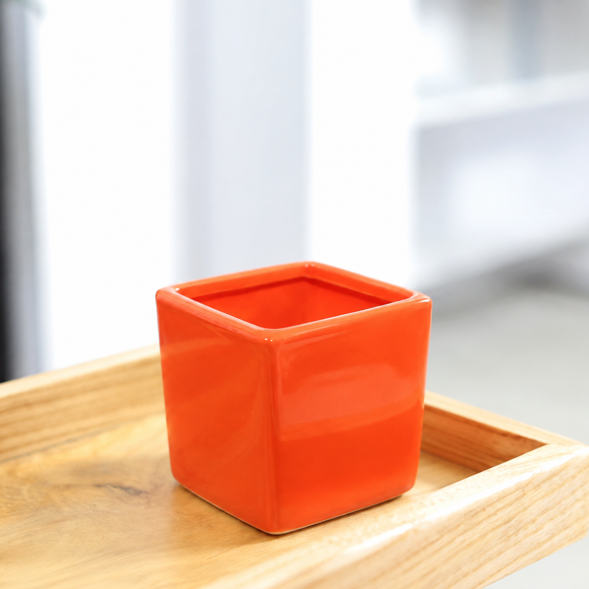 Ceramic Color Cube Container