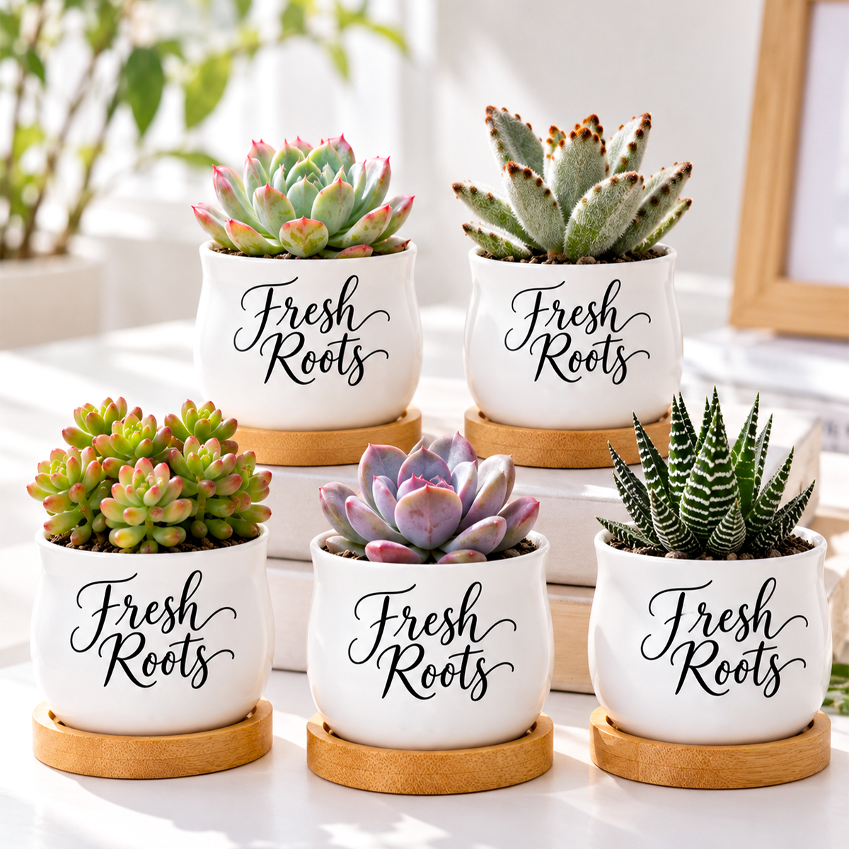 Pack of Succulent Pot - Fresh Roots