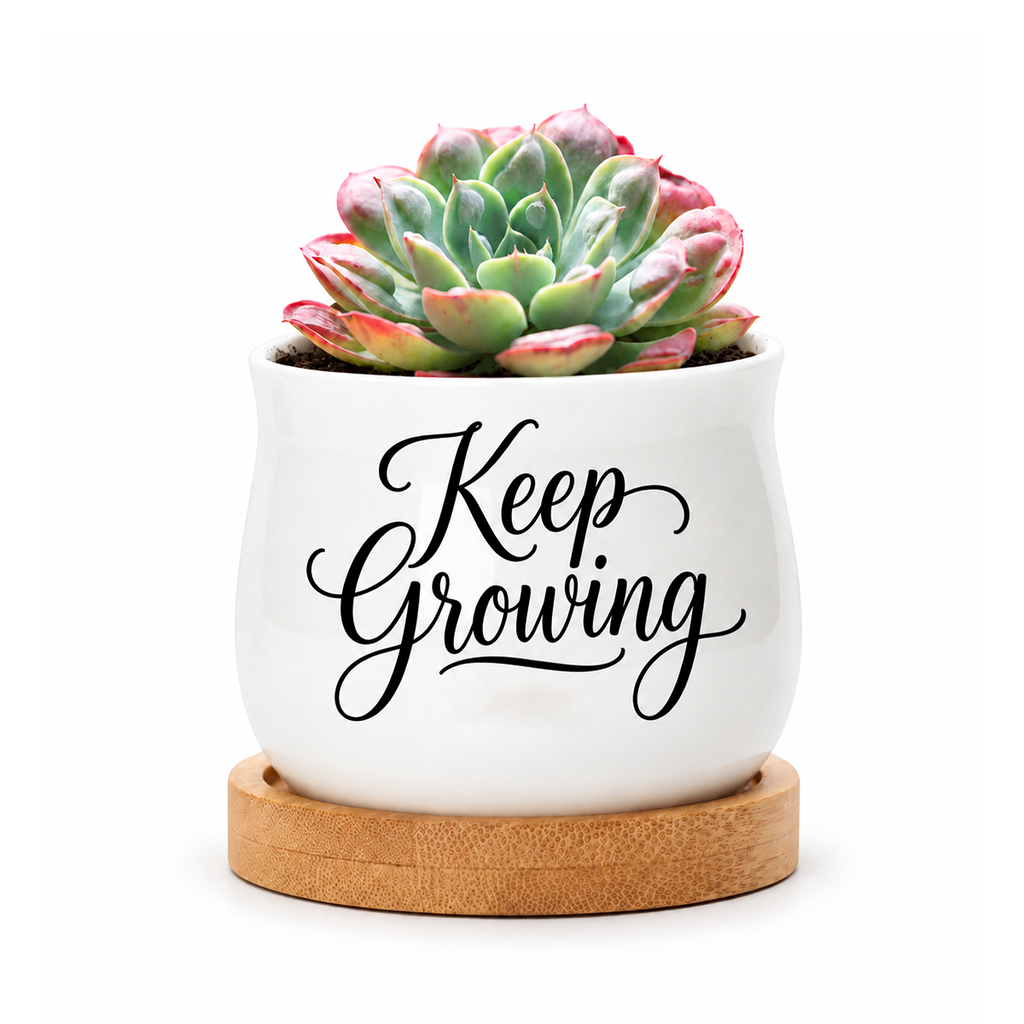 Succulent Pot - Keep Growing