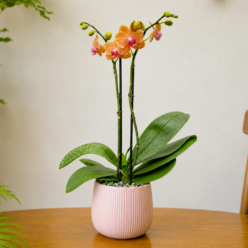 Orchid 'Orange Phalaenopsis'