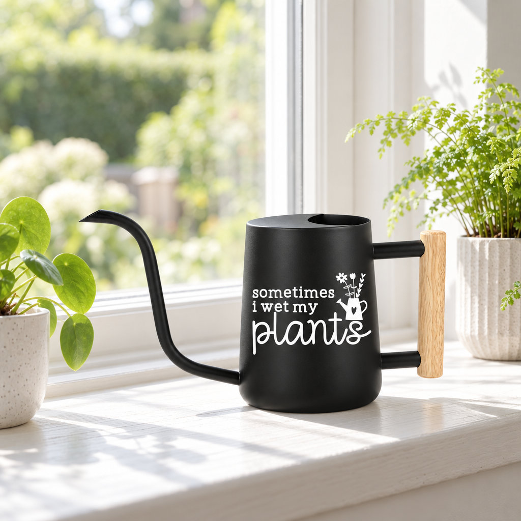 Personalized Metal Watering Can - Sometimes I Wet My Plants