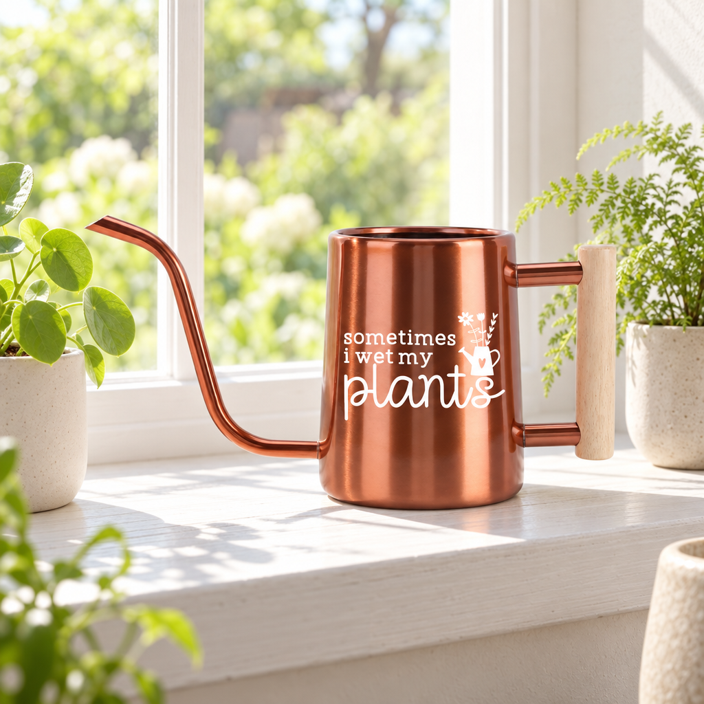 Personalized Metal Watering Can - Sometimes I Wet My Plants
