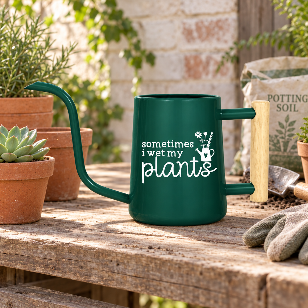 Personalized Metal Watering Can - Sometimes I Wet My Plants