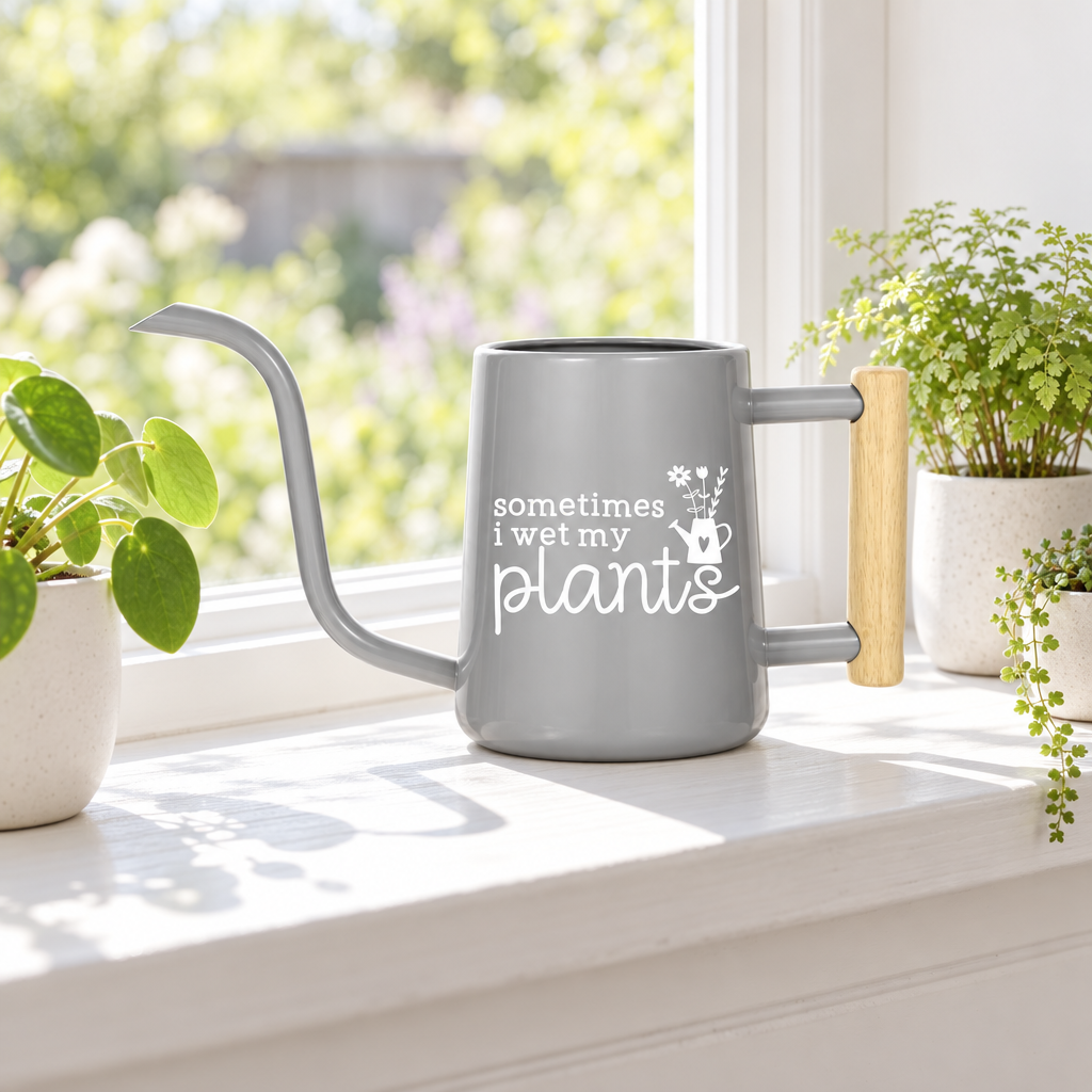 Personalized Metal Watering Can - Sometimes I Wet My Plants