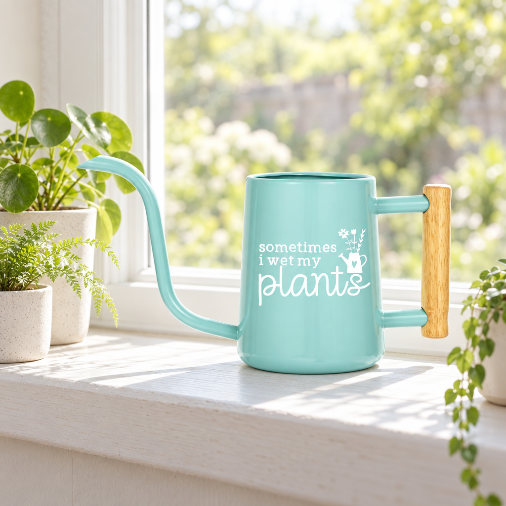 Personalized Metal Watering Can - Sometimes I Wet My Plants
