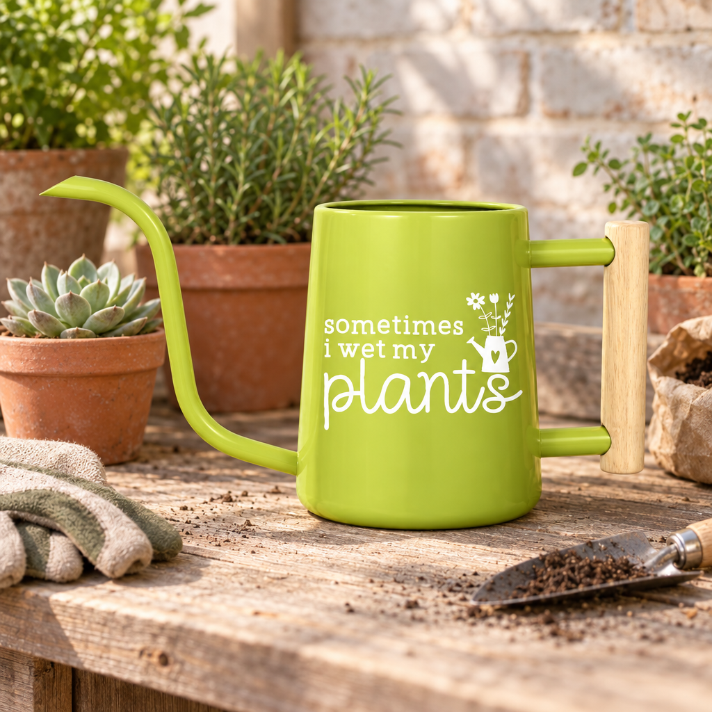 Personalized Metal Watering Can - Sometimes I Wet My Plants