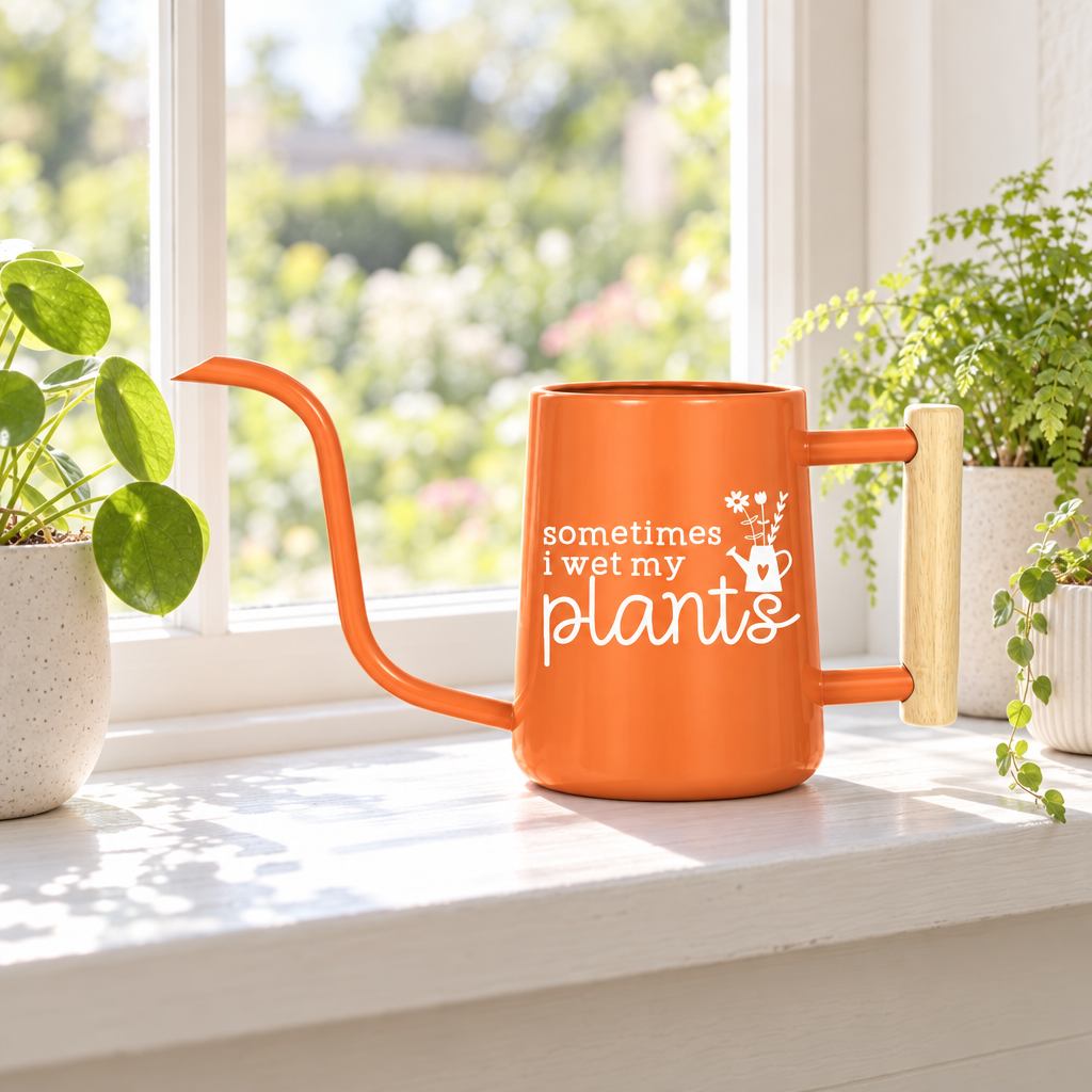 Personalized Metal Watering Can - Sometimes I Wet My Plants