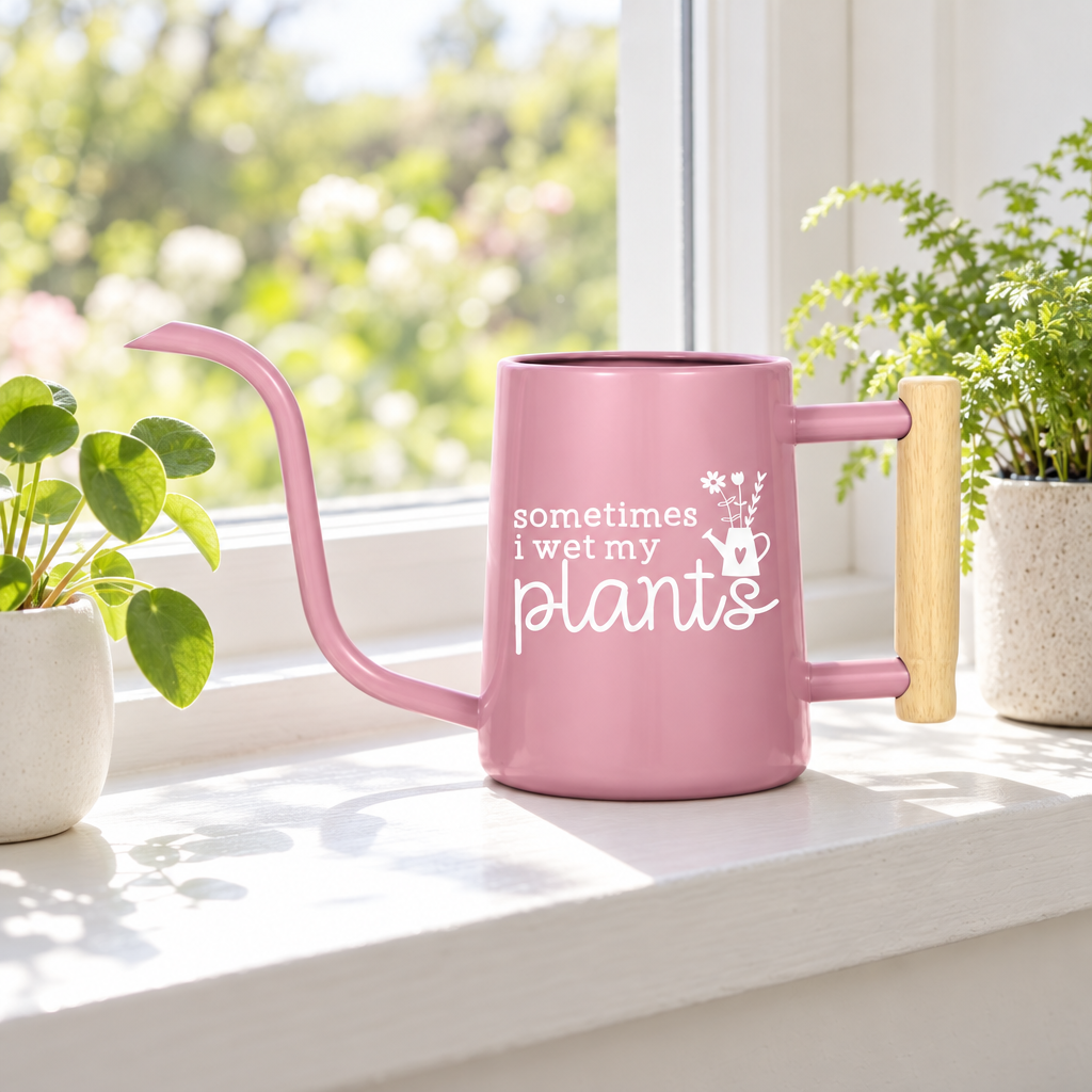 Personalized Metal Watering Can - Sometimes I Wet My Plants