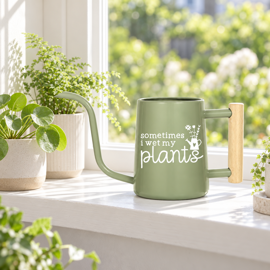 Personalized Metal Watering Can - Sometimes I Wet My Plants