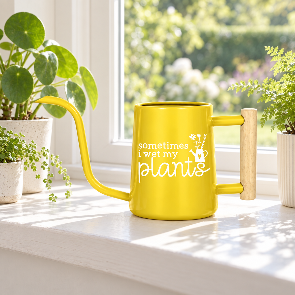 Personalized Metal Watering Can - Sometimes I Wet My Plants