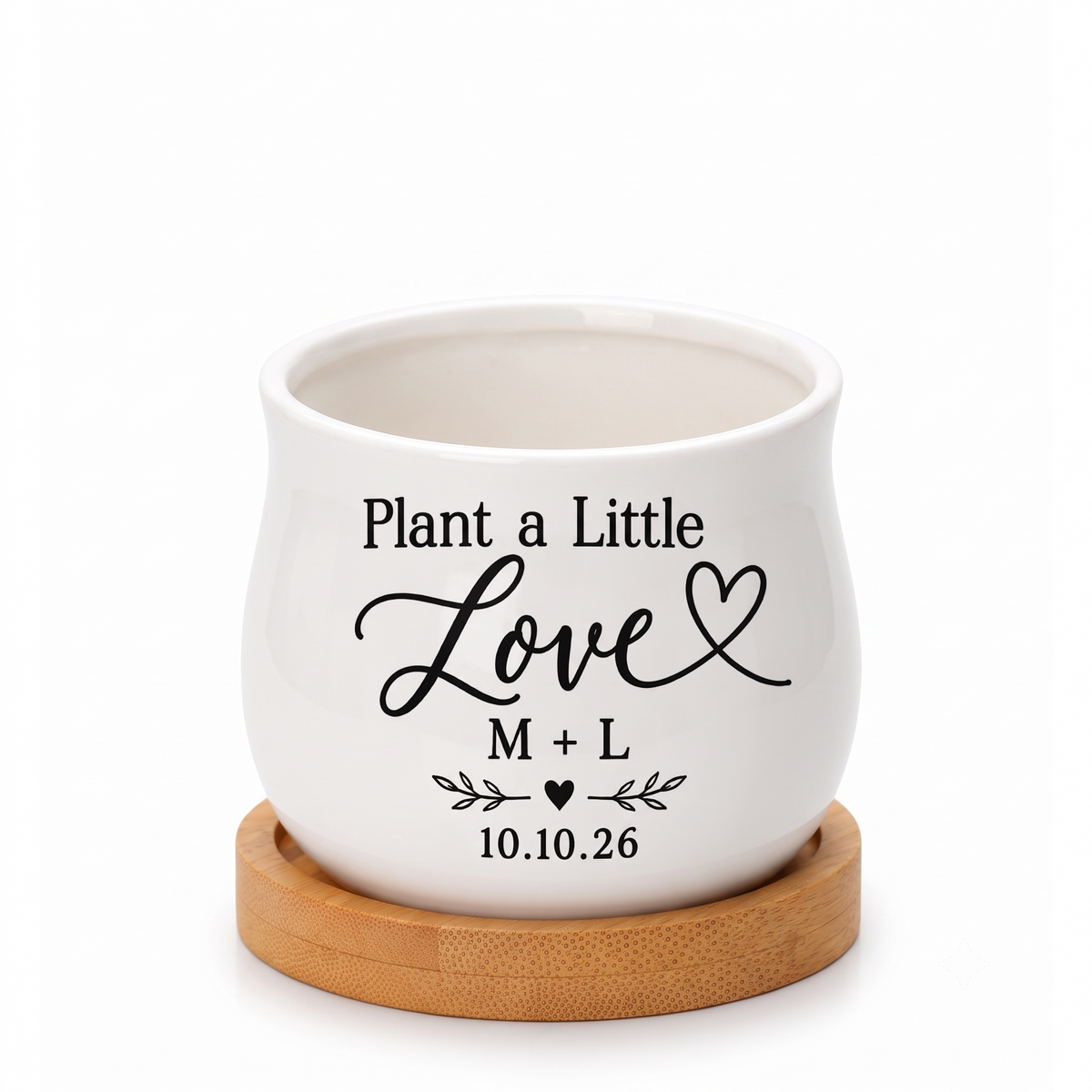Personalized Succulent Pot for Wedding favor - Plant A Little Love