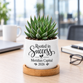 Personalized Succulent Pot for Corporate Favor - Rooted In Success