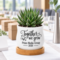 Personalized Succulent Pot for Corporate Favor - Together we grow